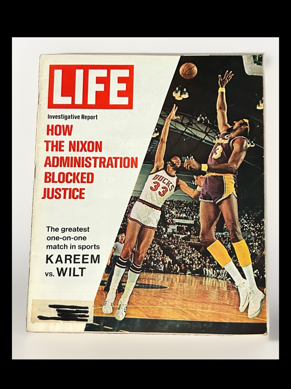 LIFE Magazine Nixon AdministratLIFE Magazine Nixon Administration Kareem vs Wilt
